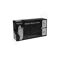 Перчатки нитриловые Kapous Nitrile Hands Clean разм. L (белые) 50 пар/упк