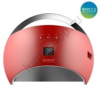 Комбинированная светодиодная UV+LED лампа SUN 6 48 W Smart 2.0 red с дисплеем и сенсором