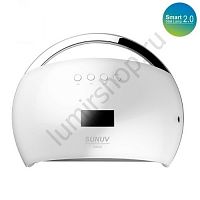 Комбинированная светодиодная UV+LED лампа SUN 6 48 W Smart 2.0 white с дисплеем и сенсором