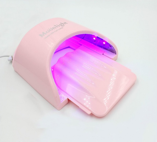 Светодиодная LED лампа Moonlight 42 W pink с сенсором для сушки покрытий на ногтях фото 3