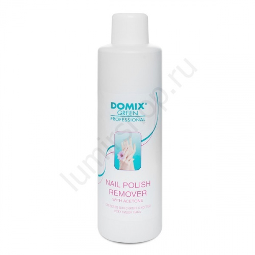 Средство для снятия всех видов лака с ацетоном Domix "DGP" NAIL POLISH REMOVER WITH ACETON, 1 л