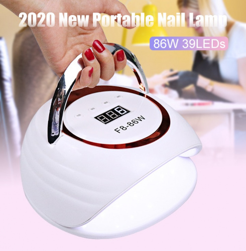 Светодиодная лампа SUN F8 UV+LED 86 Вт Smart 2.0 (бело-золотая) фото 3