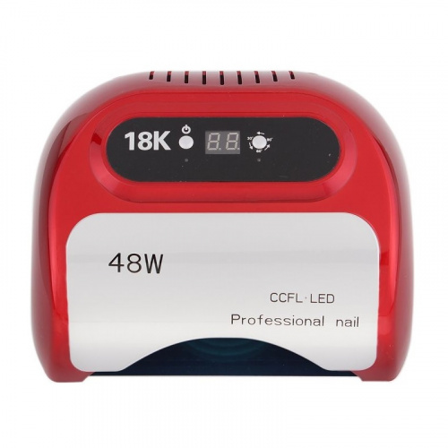 Гибридная лампа Professional Nail 18K 48 W CCFL+LED red с дисплеем и сенсором фото 2