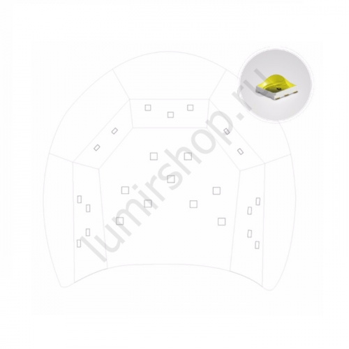 Светодиодная лампа SUN 2 UV+LED 48 Вт (белая) фото 8