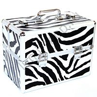 Кейс-чемодан Art Beauty zebra для мастеров маникюра, парикмахеров, косметологов и визажистов