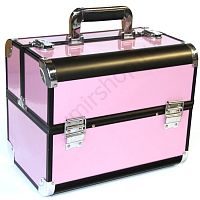 Кейс-чемодан Art Beauty pink black для мастеров маникюра, парикмахеров, косметологов и визажистов