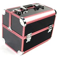 Кейс-чемодан Art Beauty black pink для мастеров маникюра, парикмахеров, косметологов и визажистов