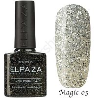 Гель-лак Elpaza 005 Серебряный Водопад Magic Stars 10 мл