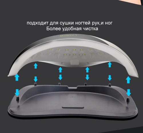 Светодиодная лампа SUN Q005 Modern 1 UV+LED 120 Вт (белая) фото 12