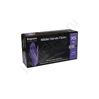 Перчатки нитриловые Kapous Nitrile Hands Clean разм. XS (фиолетовые) 50 пар/упк