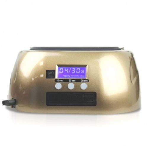 Светодиодная LED лампа Powerful 48 W black с LCD дисплеем и сенсором для сушки покрытий на ногтях фото 3