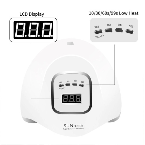 Светодиодная лампа SUN X5 Max UV+LED 80 Вт (белая) фото 4