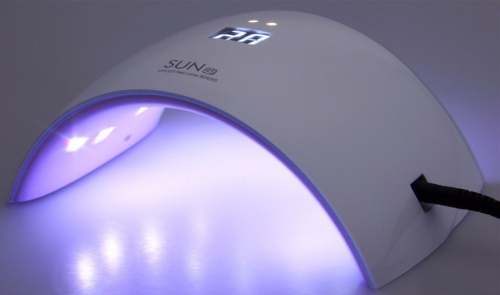 Комбинированная светодиодная UV+LED лампа SUN 9S 24 W white с дисплеем и сенсором фото 2