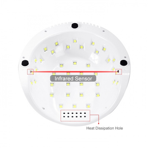 Светодиодная лампа SUN F8 UV+LED 86 Вт Smart 2.0 (бело-розовая) фото 2