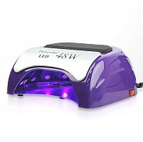 Светодиодная LED лампа Powerful 48 W violet с LCD дисплеем и сенсором для сушки покрытий на ногтях