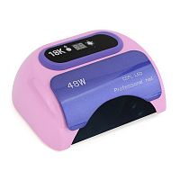 Гибридная лампа Professional Nail 18K 48 W CCFL+LED rose с дисплеем и сенсором