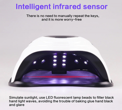 Светодиодная лампа SUN 5XT Plus UV+LED 168 Вт (белая) фото 6
