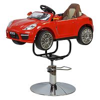 Детское парикмахерское кресло Машинка Porsche (красная)