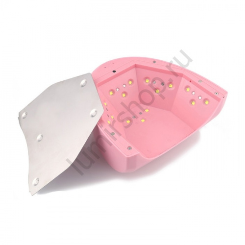Комбинированная светодиодная UV+LED лампа Powerful 36 W rose с сенсором фото 4