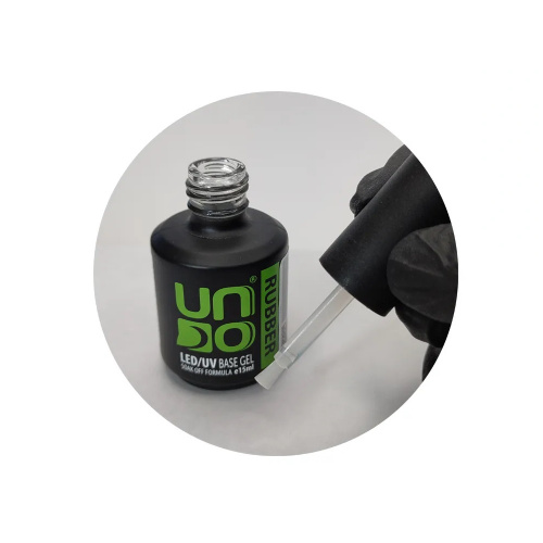 Базовое покрытие Uno Base Gel Rubber 15 мл. фото 3