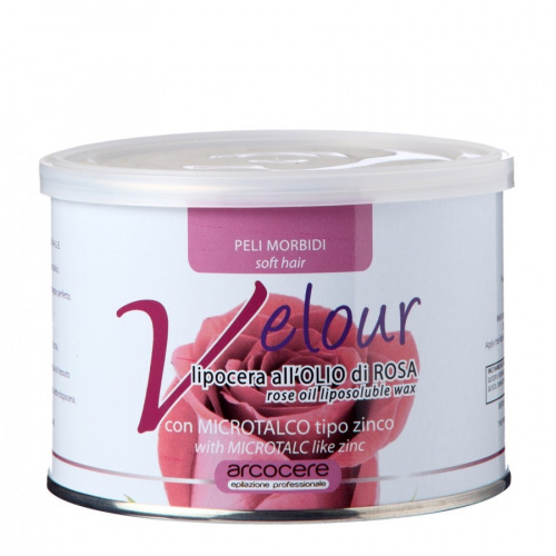 Воск в банке Arcocere Velour Rose oil масло розы 400 мл.