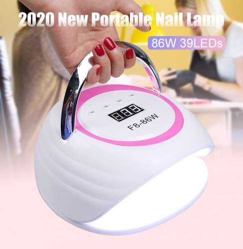 Светодиодная лампа SUN F8 UV+LED 86 Вт Smart 2.0 (бело-розовая) фото 3