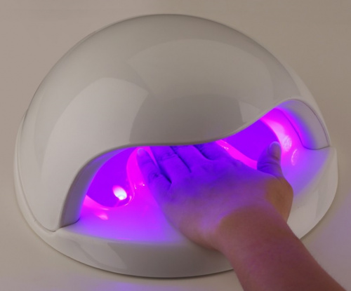 Светодиодная LED лампа Professional Nail 32 W white с сенсором и вентилятором фото 7