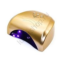 Комбинированная светодиодная UV+LED лампа Powerful 36 W gold с сенсором