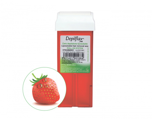 Воск в картридже Depilflax клубника 110 гр.