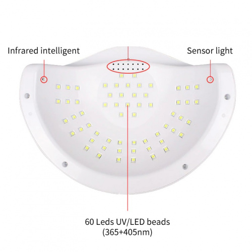 Светодиодная лампа SUN Y3 UV+LED 120 Вт (белая) фото 3