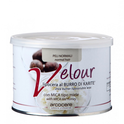 Воск в банке Arcocere Velour Shea Butter масло ши 400 мл.