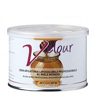 Воск в банке Arcocere Velour Blonde Honey светлый мёд 400 мл.