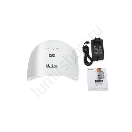 Комбинированная светодиодная UV+LED лампа SUN Pro 48 W white с дисплеем и сенсором фото 5