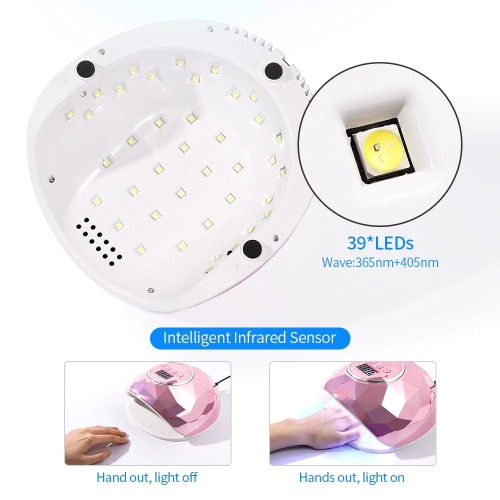 Светодиодная лампа SUN F6 UV+LED 86 Вт Smart 2.0 (серебристая) фото 2