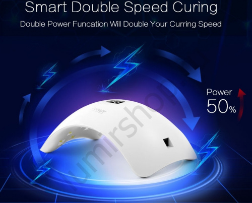 Комбинированная светодиодная UV+LED лампа SUN 8 48 W Smart 2.0 white с дисплеем и сенсором фото 8