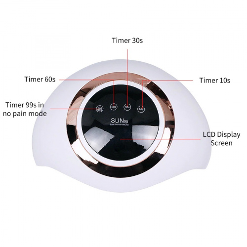 Светодиодная лампа SUN Y3 UV+LED 120 Вт (белая) фото 2