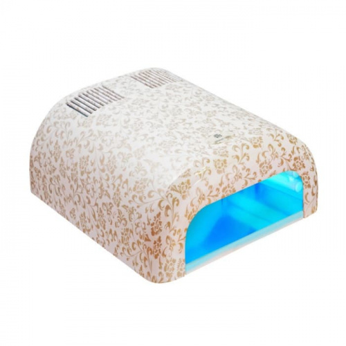 Ультрафиолетовая лампа Planet Nails 36 W Tunnel Elite золотая