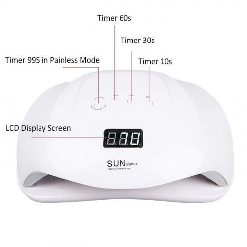 Светодиодная лампа SUN X Plus UV+LED 72 Вт (белая) фото 3