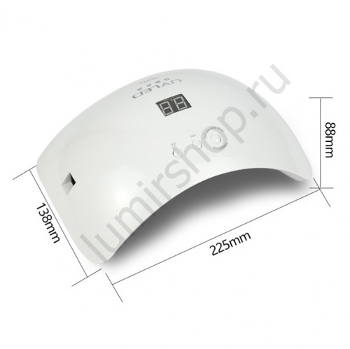 Комбинированная светодиодная UV+LED лампа SUN 8 48 W Smart 2.0 white с дисплеем и сенсором фото 2