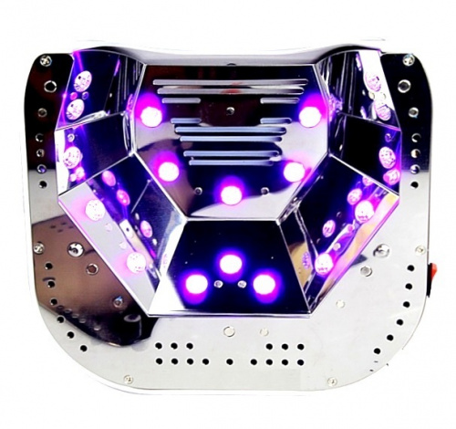 Светодиодная LED лампа Powerful 48 W gold с LCD дисплеем и сенсором для сушки покрытий на ногтях фото 2