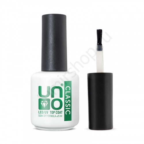 Верхнее покрытие Uno Top Coat Classic 15 мл. фото 2