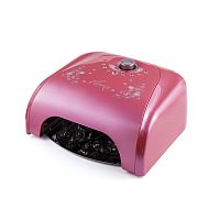 Светодиодная LED лампа Florix K1 36 W raspberry с сенсором для сушки покрытий на ногтях