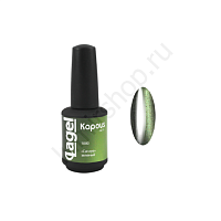 "Cat eye" зеленый, гель-лак Kapous, 15 мл