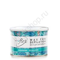 Теплый воск White Line Flex в банке "Аквамарин" 400 мл.